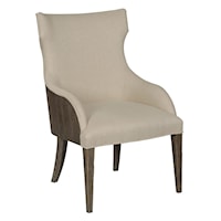 Transitional Upholstered Dining Host Chair