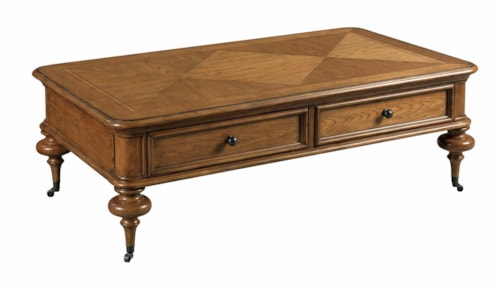 Pearson Traditional Coffee Table with Casters