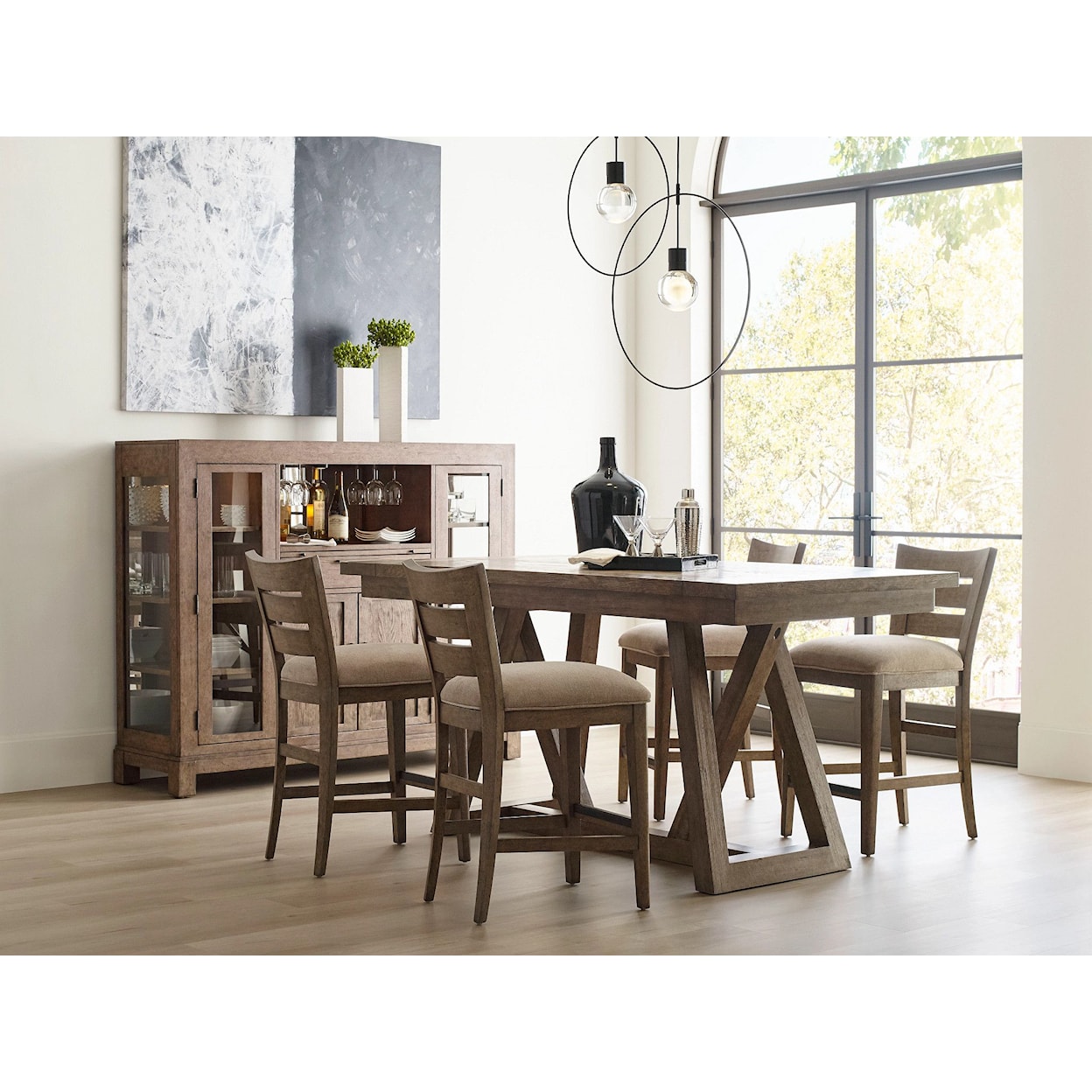 American Drew Skyline Clover Counter Height Dining Table