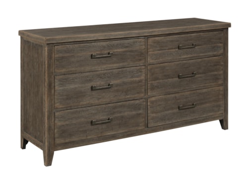 Transitional 6-Drawer Dresser