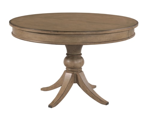 Transitional Round Dining Table