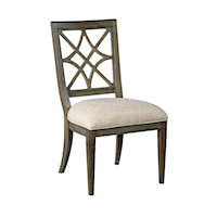Genieve Side Chair with Upholstered Seat