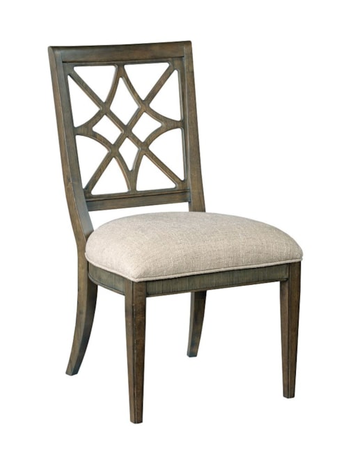 Genieve Side Chair with Upholstered Seat