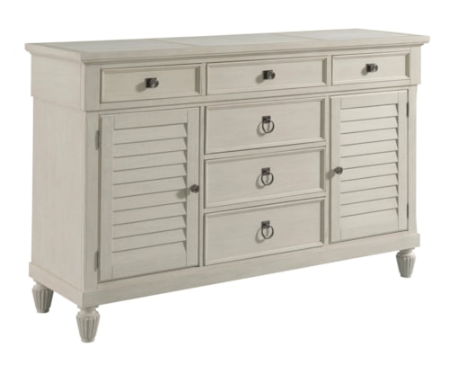 Coastal Provincetown Buffet with 2 Doors