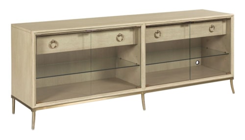 Corsica Entertainment Console with Adjustable Shelves
