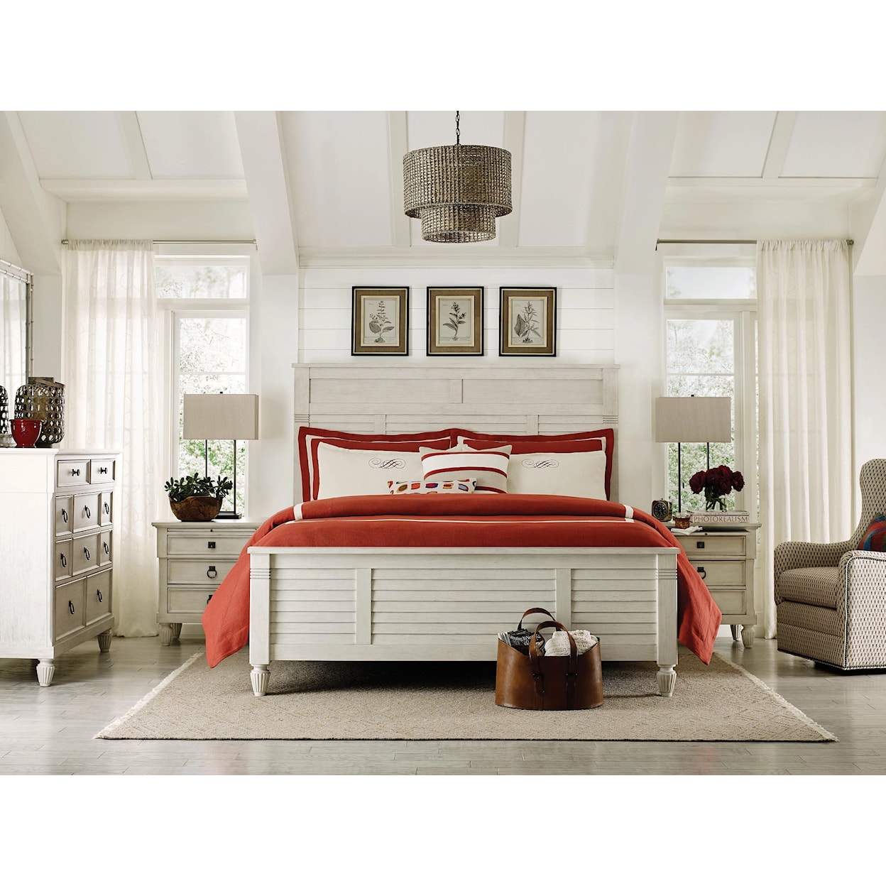 American Drew Grand Bay Acadia King Panel Bed