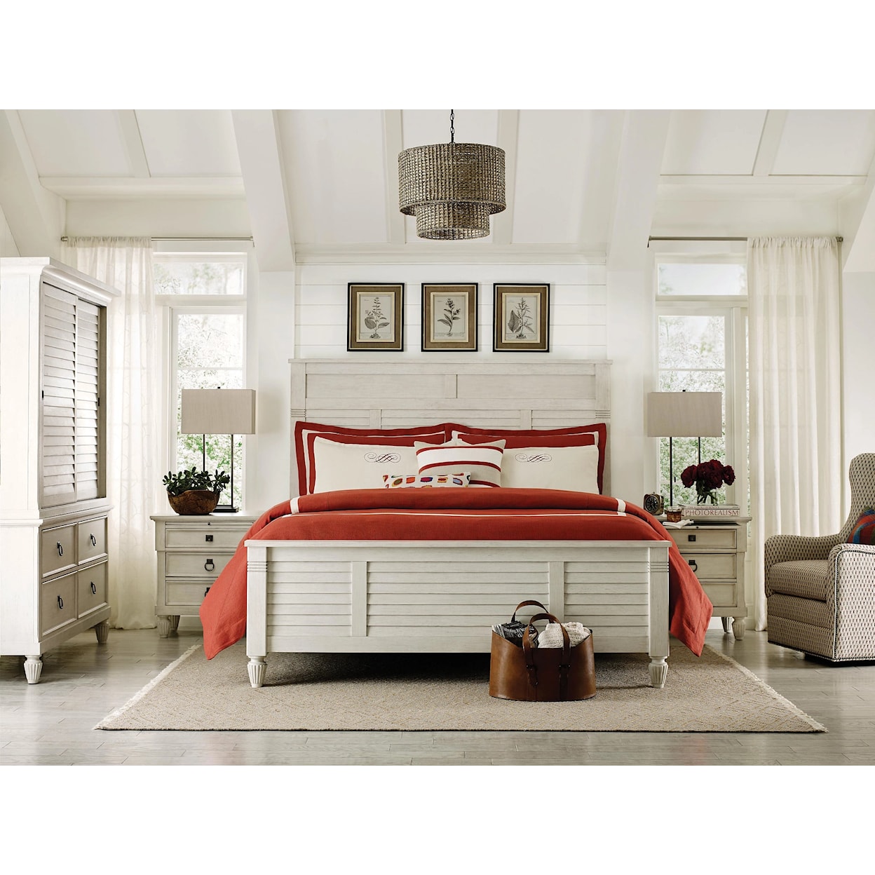 American Drew Grand Bay Acadia Queen Panel Bed