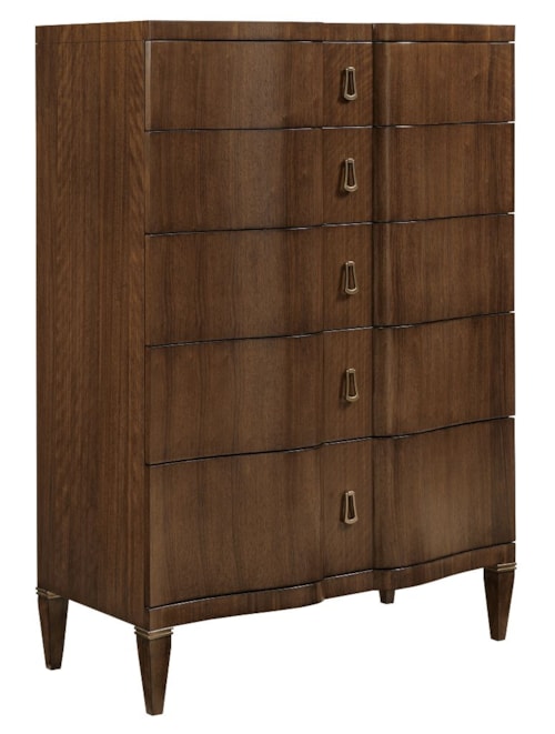 Transitional Drawer Chest with Drawer Dividers
