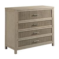Norris Farmhouse Media Chest with Drop-Front Drawer
