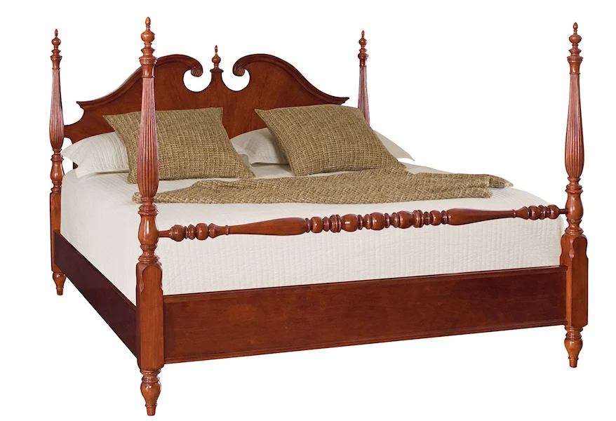 Cherry Grove 45th King Low Poster Bed by American Drew at Esprit Decor Home Furnishings