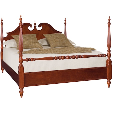 Queen Low Poster Bed