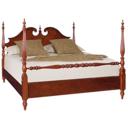 Queen Low Poster Bed