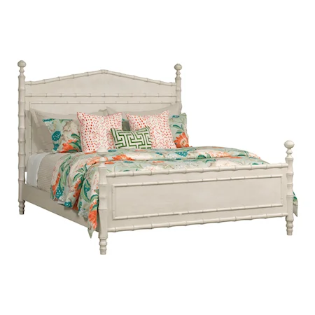 Coastal Vida Queen Bamboo Poster Bed