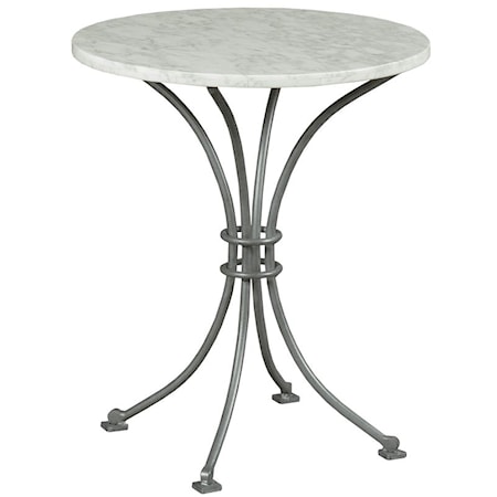 Dover Chair Side Table with Stone Top