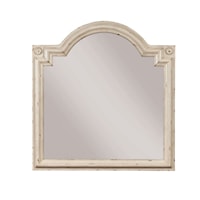 Bureau Mirror with Top Accent
