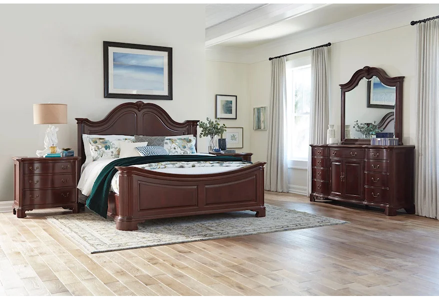 Cherry Grove 45th Queen Mansion Bed by American Drew at Mueller Furniture