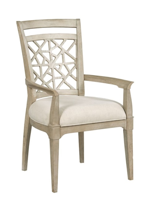 Relaxed Vintage Essex Arm Chair with Wooden Back