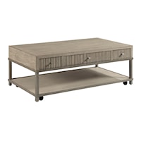 Bailey Farmhouse Coffee Table with Soft-Close Drawers