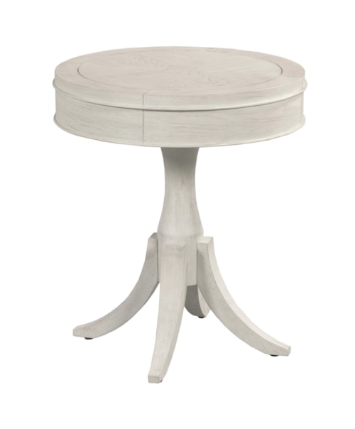 Transitional Round End Table