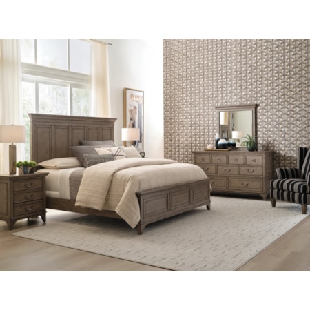 Asher Cal King Panel Bed - Complete