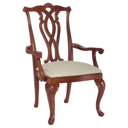 Pierced Back Arm Chair