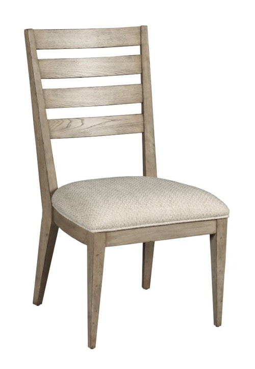 Brinkley Farmhouse Side Chair with Upholstered Seat