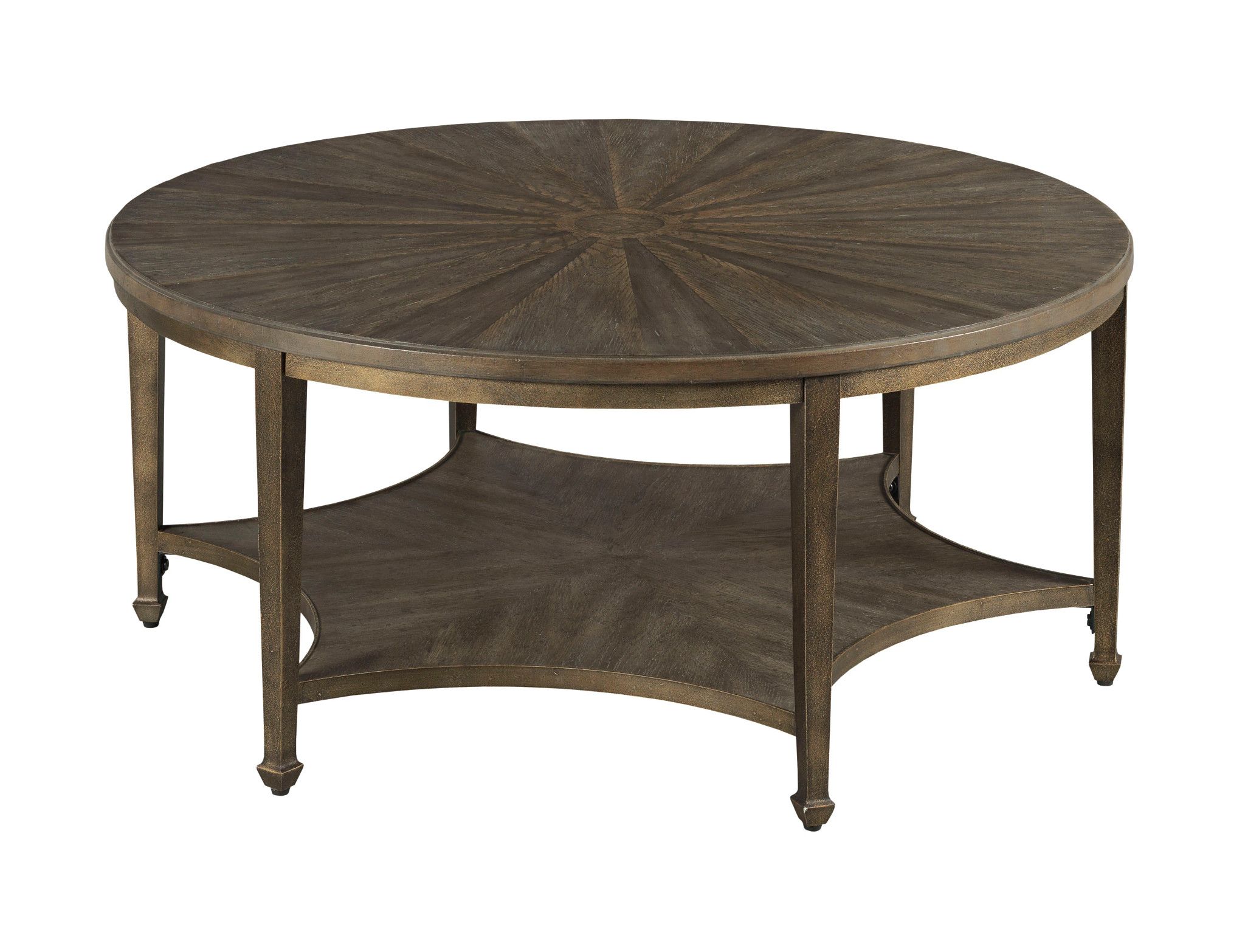 transitional round coffee table