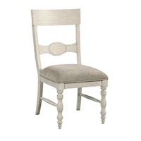 Coastal Grand Bay Side Chair with Upholstered Seat