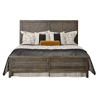 Transitional King Panel Bed