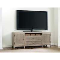 Merit Farmhouse Media Cabinet with Outlet