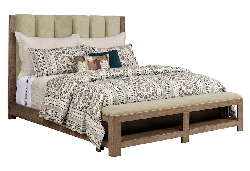 Skyline Cal King Meadowood Upholstered Bed by American Drew at Esprit Decor Home Furnishings