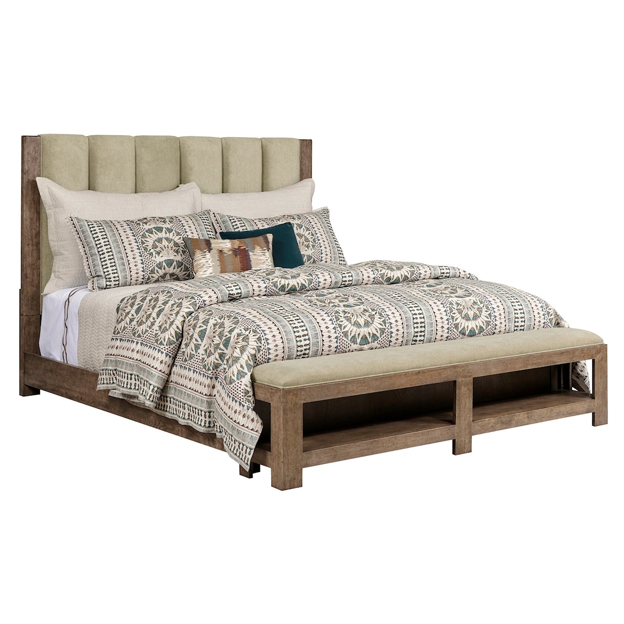 American Drew Skyline Cal King Meadowood Upholstered Bed