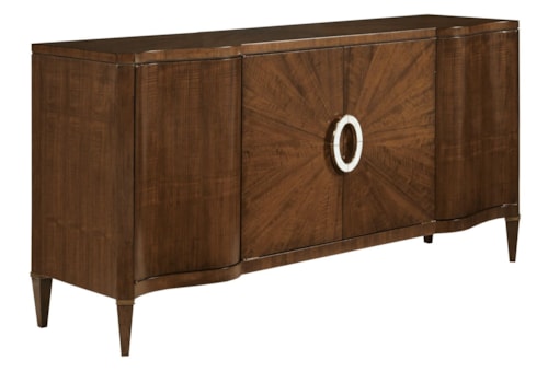 Transitional Buffet with Adjustable Shelves
