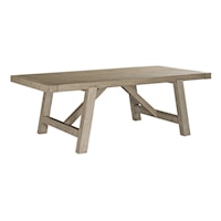 Gilmore Farmhouse Dining Table with Removable Leaf