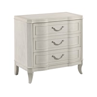 Transitional 3-Drawer Nightstand