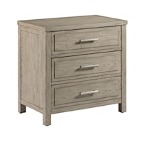 Baker Contemporary Nightstand with USB port and Outlets
