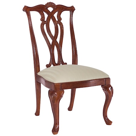 Pierced Back Side Chair