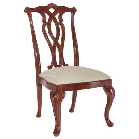 Pierced Back Side Chair