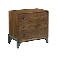 Contemporary Construct Night Stand with Outlet and USB Port