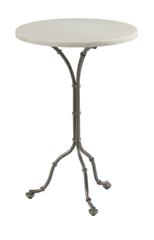 Mariners Round Metal Accent Table