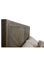 American Drew Emporium Transitional King Panel Bed with Upholstered Headboard