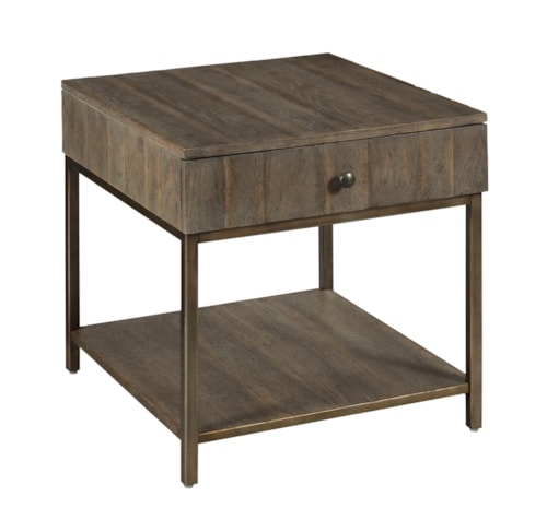 Carmine Drawer End Table