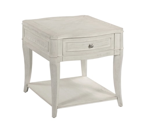 Transitional End Table with Drawer