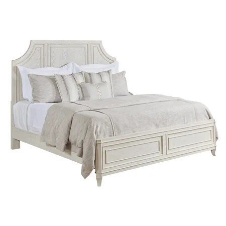 Transitional Queen Panel Bed