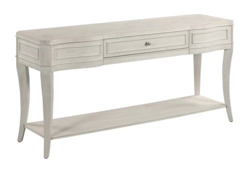 Transitional Sofa Table with Drawer