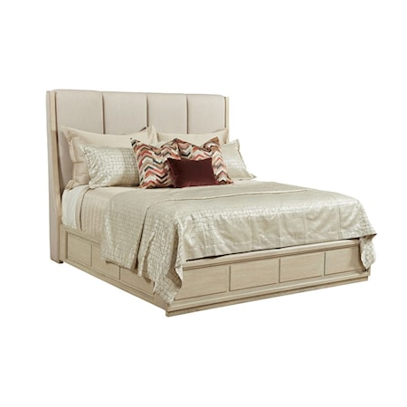 California King Upholstered Bed