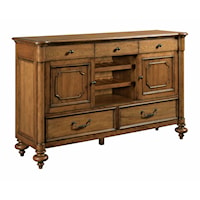 Concord Traditional Buffet with Wine Shelves