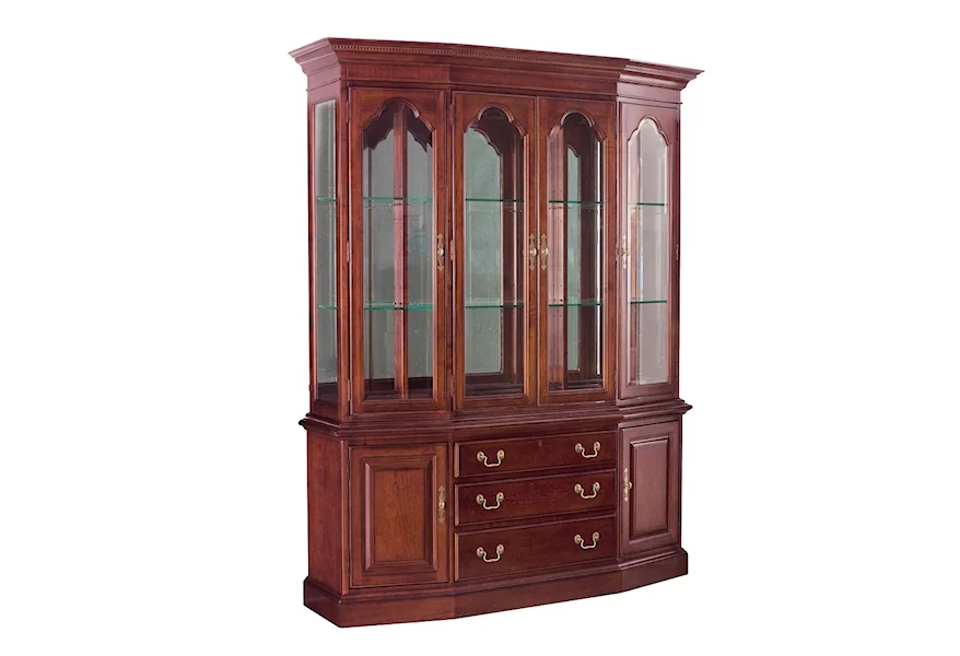 Cherry Grove 45th Canted China Cabinet by American Drew at Mueller Furniture
