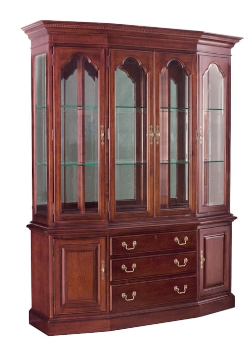 Canted Glass Door China Cabinet