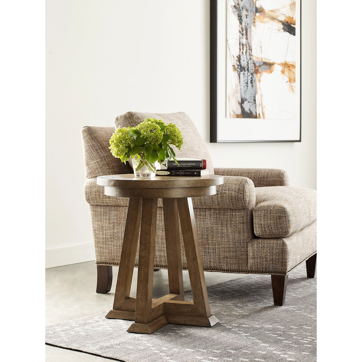 American Drew Skyline Evans Chairside Table